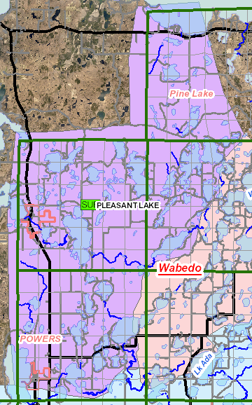 pleasant lake sub map