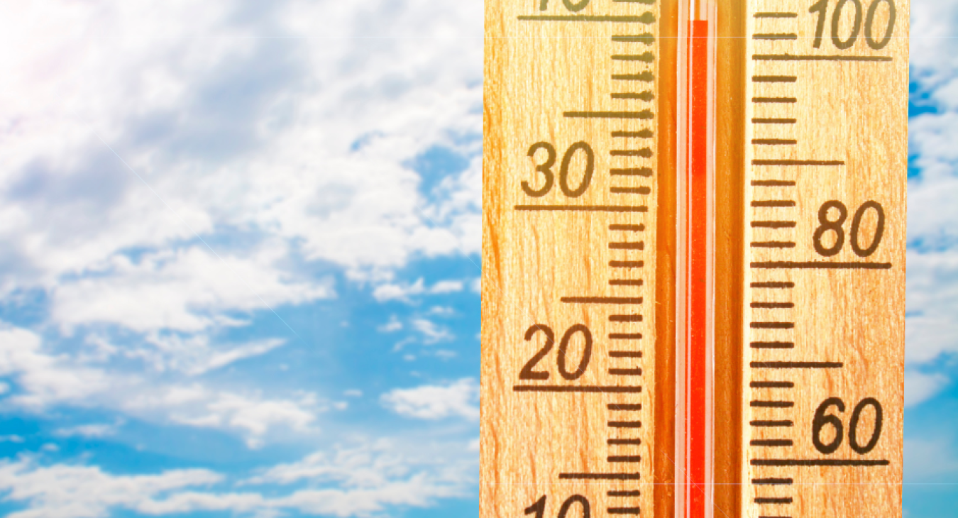 thermometer showing over 100 degrees